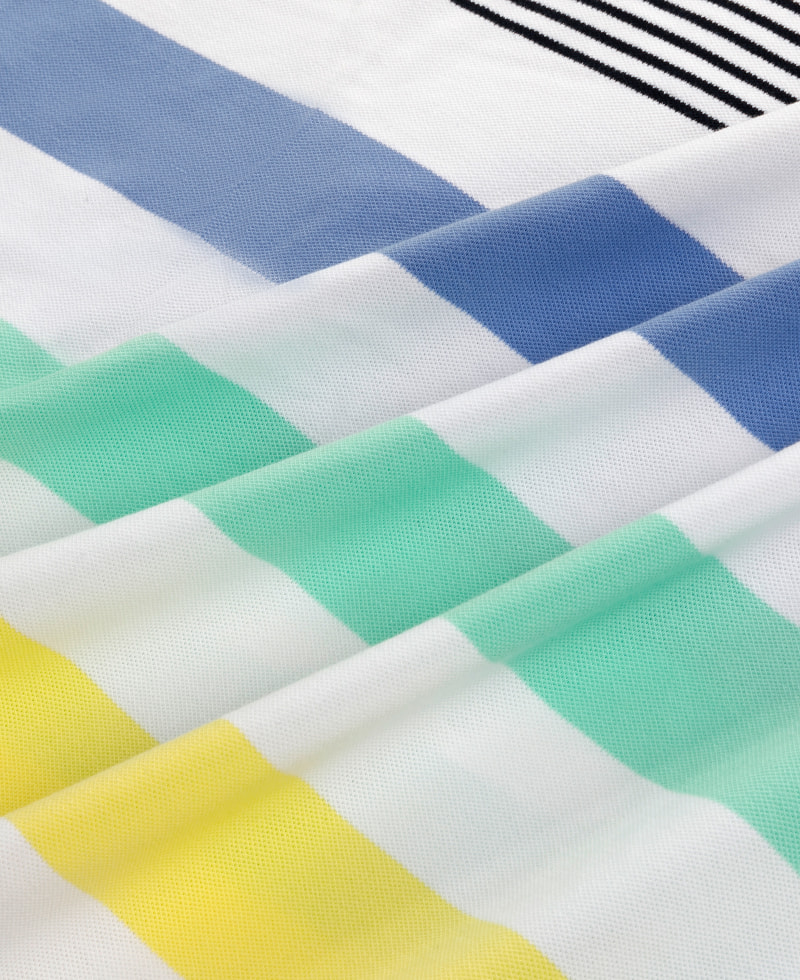 Color Striped Pique Fabric